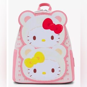 Loungefly Hello Kitty and Mimmy Teddybear Backpack